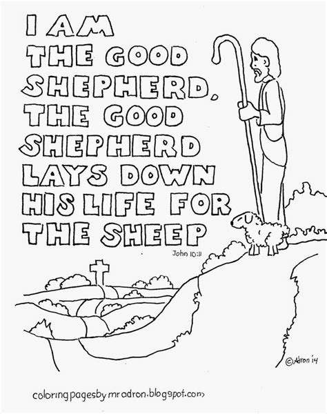 The Lord Is My Shepherd Coloring Pages Coloring Home