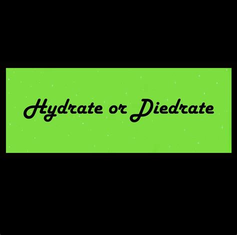 Hydrate Or Diedrate Stickers Etsy