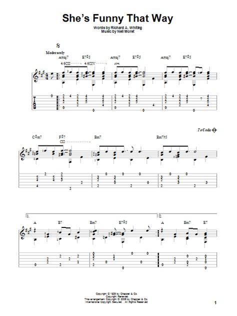 She S Funny That Way By Richard A Whiting Solo Guitar Guitar Instructor