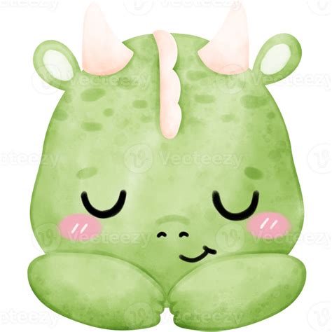 Cute Green Dragon Dragon 31394366 Png