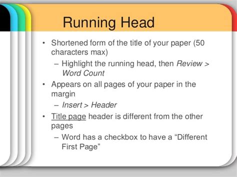 Apa Research Paper Running Head