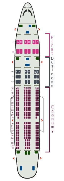 A300 Seat Map