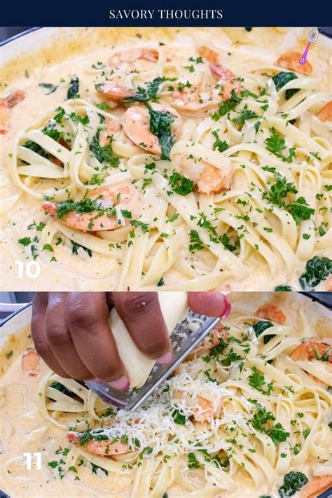 creamy shrimp alfredo with spinach pasta recipe savory thoughts hot sex picture