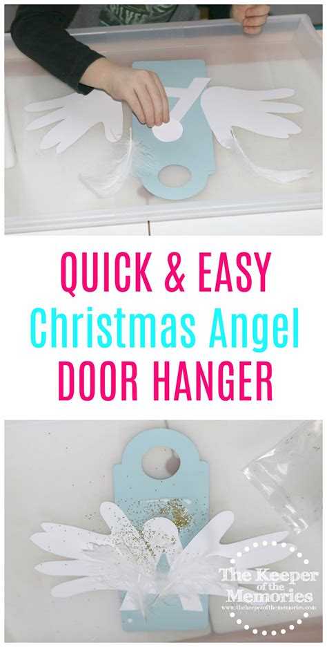 Quick And Easy A Is For Angel Door Hanger Christmas Bible Story Art For