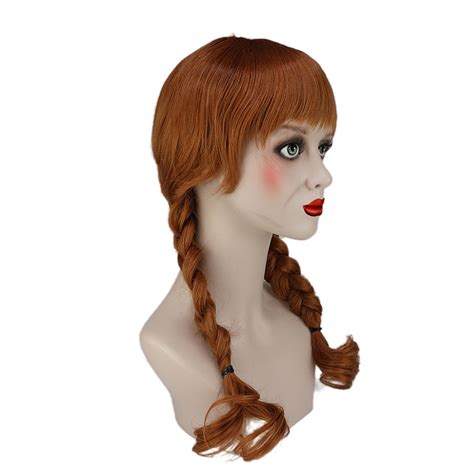 Crazycatcos Annabelle Wig Brown Double Tails Hair Cosplay And Hallowe