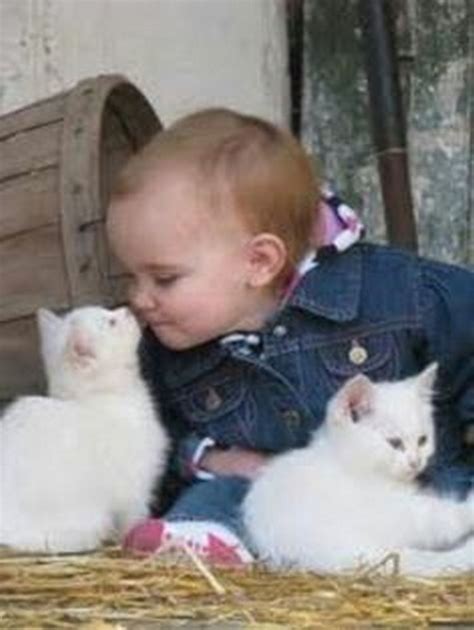 21 Cute Cats Babysitting Adorable Babies Can You Feel The