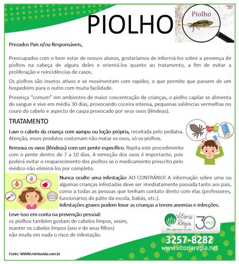 Bilhete De Piolho Na Escola