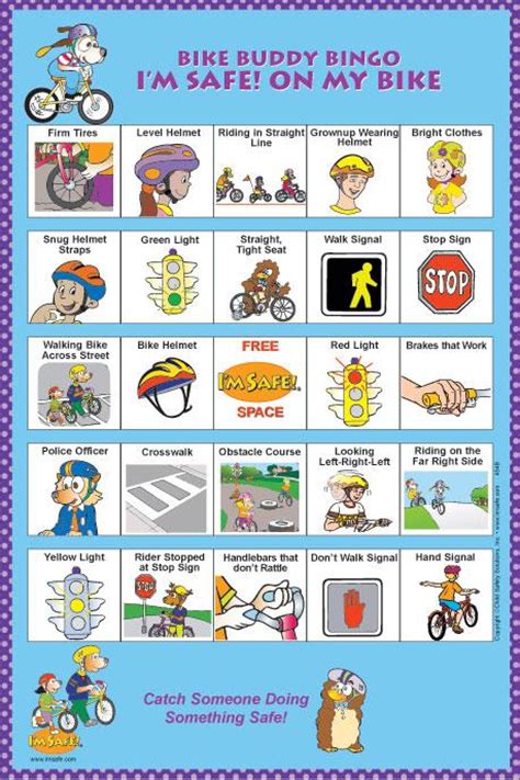 (click for pictures) how to play bus driver drinking game: 1-4540 I'm Safe! Oversized Bike Buddy Bingo Game | I'm Safe