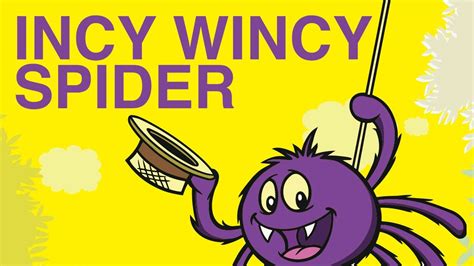 Incy Wincy Spider Nursery Rhyme With Lyrics Cartoon Animation Rhymes