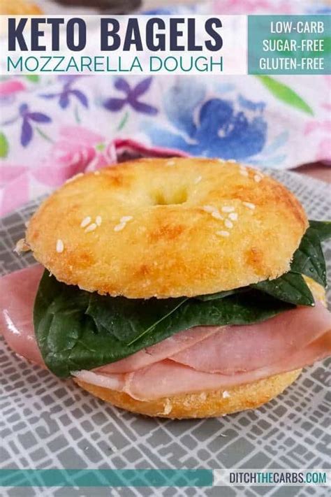 Sprinkle a clean counter or a large silicone baking mat with almond flour. The ultimate EASY recipe for KETO mozzarella dough bagels ...