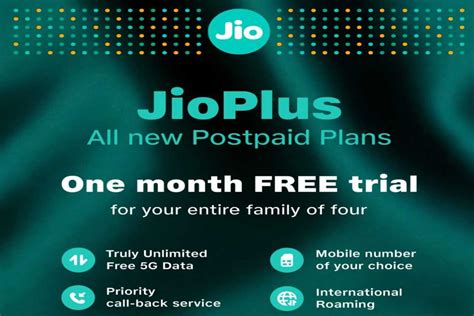 Jio Plus Postpaid Plans For Families Launched With Month Free Trial