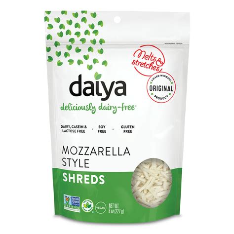 Daiya Mozzarella Style Shreds Dairy Free 8 Oz Delivery Or Pickup Near Me Instacart