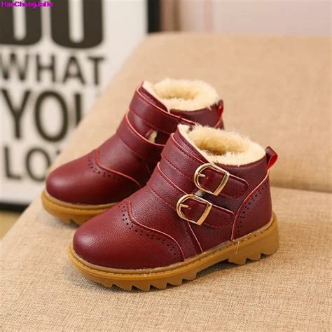 Haochengjiade Kids Baby Toddler Shoes Child Winter Warm Snow Boots