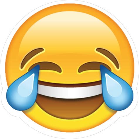 Laughing Iphone Emoji Vinyl Wallcarvan Decal Sticker Ebay