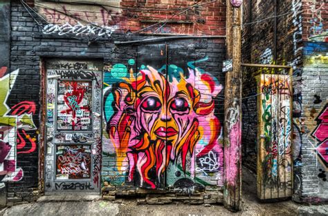 Graffiti Alley Toronto Hdr Photography Graffiti Art Photography