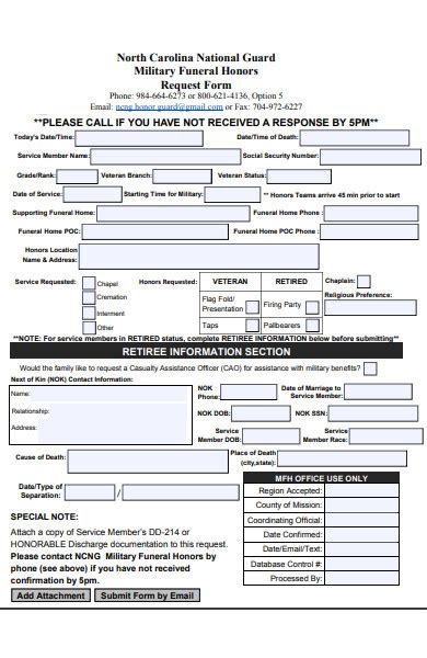 Printable Funeral Planning Forms