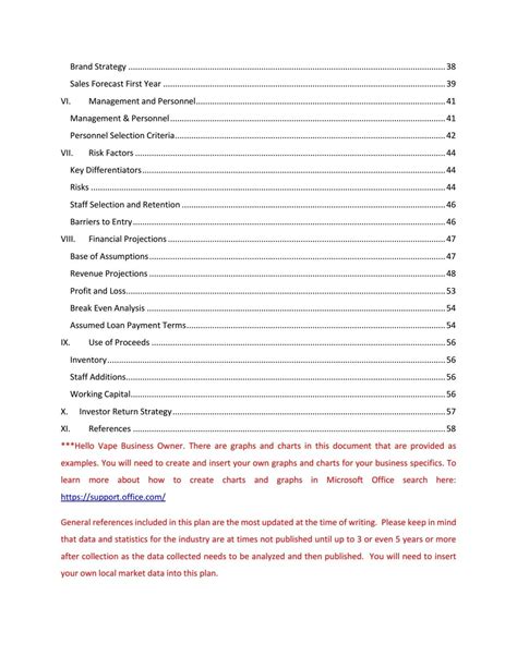 For new businesses, the business plan example templates give a sales forecasting table and chart to help you calculate and predict your sales. The awesome 006 Template Ideas Table Of Contents Page Vape ...