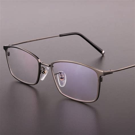 Titanium Glasses High Quality Square Men Eyeglasses Prescription