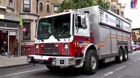 Fdny Mack Rescue Services 2nd Alarm Brooklyn Ny Usa