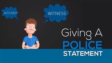 Before making any statement, the officer will ask contacting the police to make a statement. Giving a Police Statement in Australia - YouTube