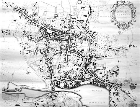 Ipswich Historic Lettering Map 1778