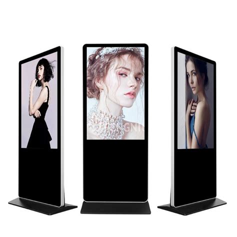 Electronic Android Wifi Floor Standing Lcd Advertising Display Digital