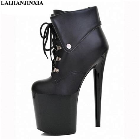 Laijianjinxia New 20cm High Heels Dress Sexy Ankle Boot Night Club