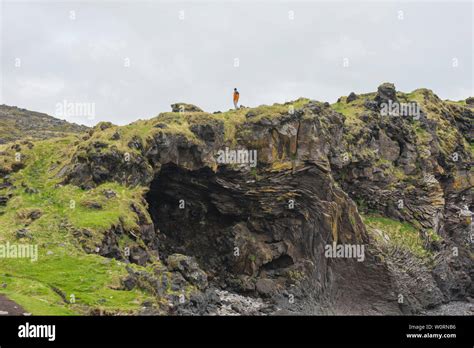 Londrangar Basalt Cliffs In Iceland Snaefellsnes Peninsula On The