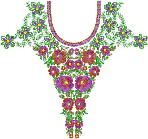Embdesigntube Arebian Neck Line 3 Mm Sequin Embroidery Design Download