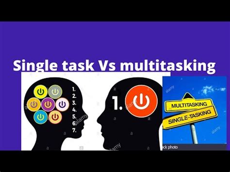 Single Tasking Vs Multitasking Single Task Successmotivation Task