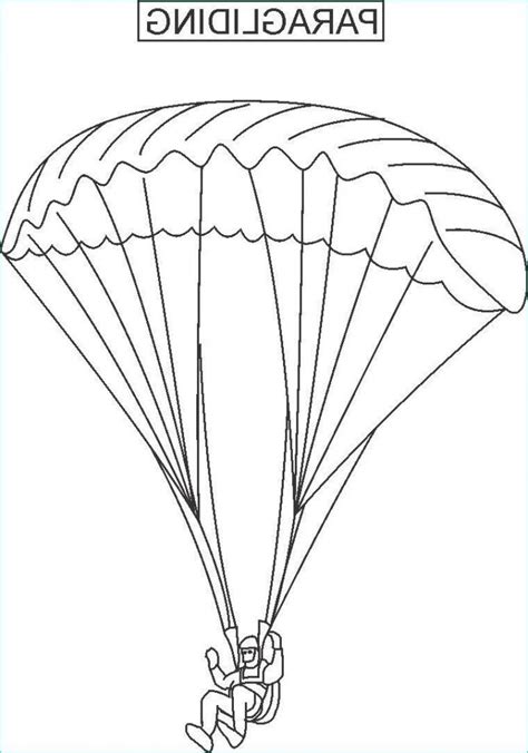 Parachute Coloring Pages Scared Parachuter Paratrooper Parachutist