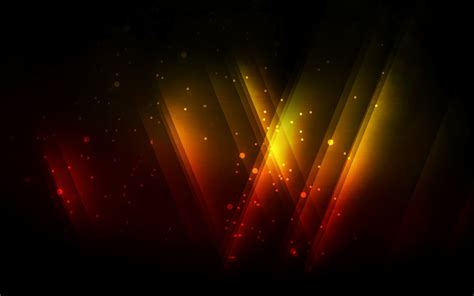 Yellow And Red Lights Graphics Flares Color Correction Abstract