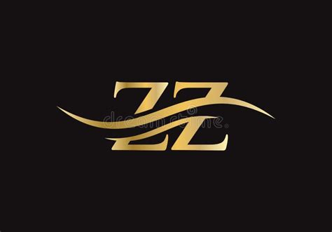 Zz Logo Design Vector Swoosh Letter Zz Logo Design Initial Zz Letter