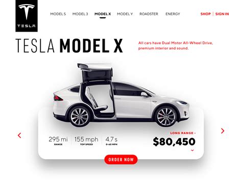 Tesla Model X Order Page By Ali Celebi On Dribbble