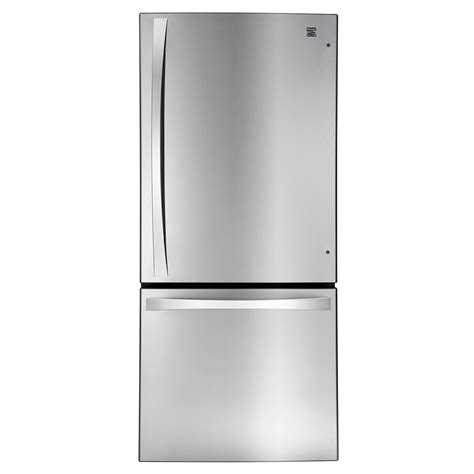 Kenmore Elite 79023 221 Cu Ft 2 Door Bottom Freezer Refrigerator In