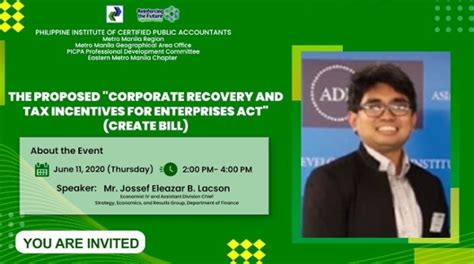 Webinar The Proposed Corporate Recovery And Tax Incentives For