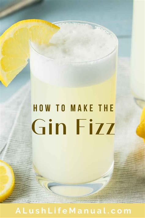 Classic Gin Cocktails Gin Fizz Cocktail Gin Cocktail Recipes Boozy