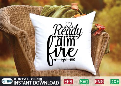 Ready Aim Fire Svg Graphic By Craftssvg Creative Fabrica