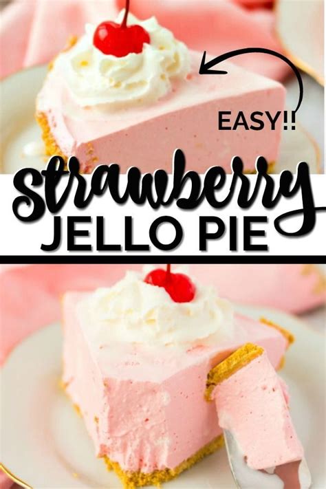 jello pie comforting delicious and easy to make this pink strawberry pie with jello is the