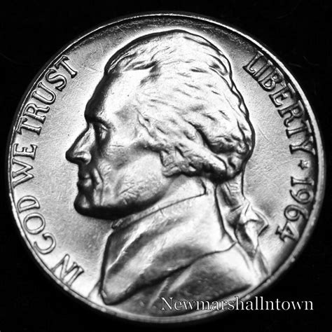 1964 D Jefferson Nickel Uncirculated Us Coin From Bank Roll Ebay
