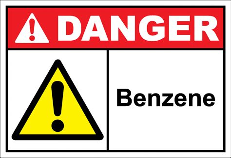 Danger Sign Benzene Safetykore