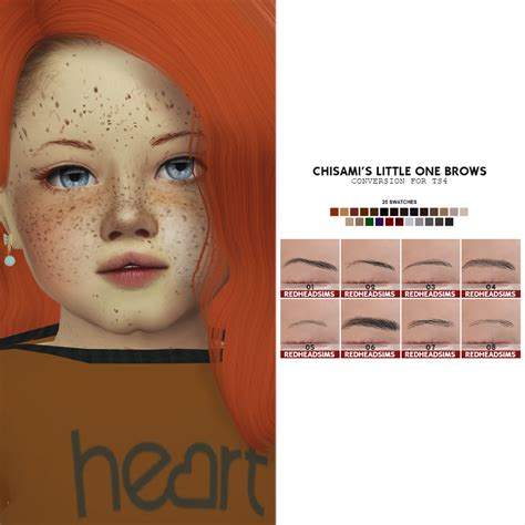 Chisamis Little One Brows Ts4 Conversion Sims 4 Children The