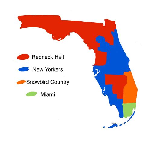 Florida Divided Into Demographics By Me A Maps On The Web