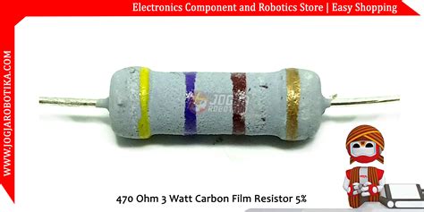 Jual 470 Ohm 3 Watt Carbon Film Resistor