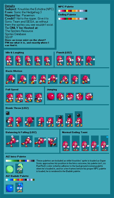 The Spriters Resource Full Sheet View Sonic The Hedgehog 3