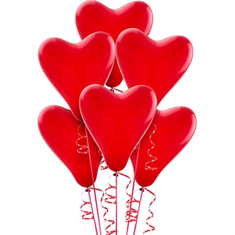 Red Heart Balloons 6ct Party City Canada