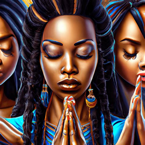 Praying African Women · Creative Fabrica