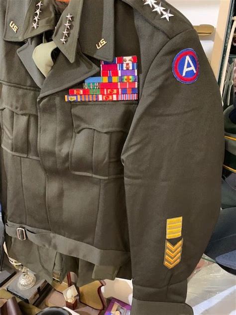 Replica General George Patton S Uniform Quarterdeck Medals Militaria