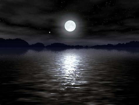 Moonshine Lake Moonlit Night Moon Ocean Moon Lake Night Moonlit