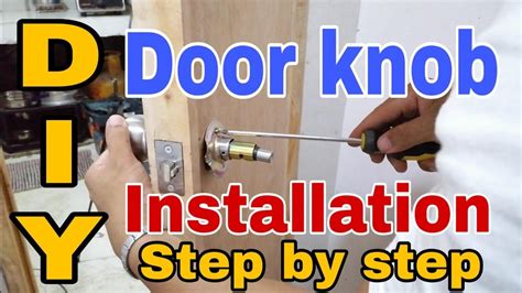 Door Knob Installation Diy Door Knob Installation How To Install